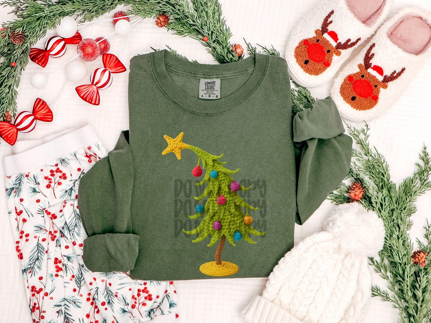 Yarn Christmas Tree DTF