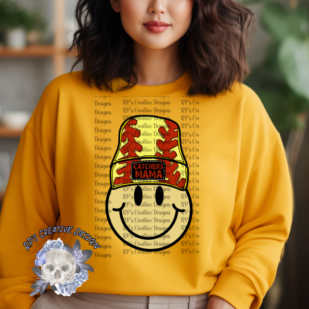 Sports Smiley Beanie DTF