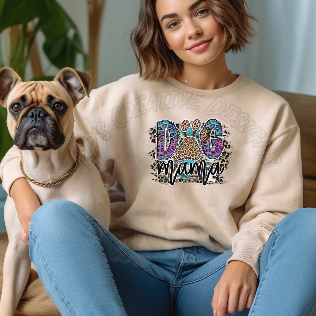 Dog Mama Neon DTF