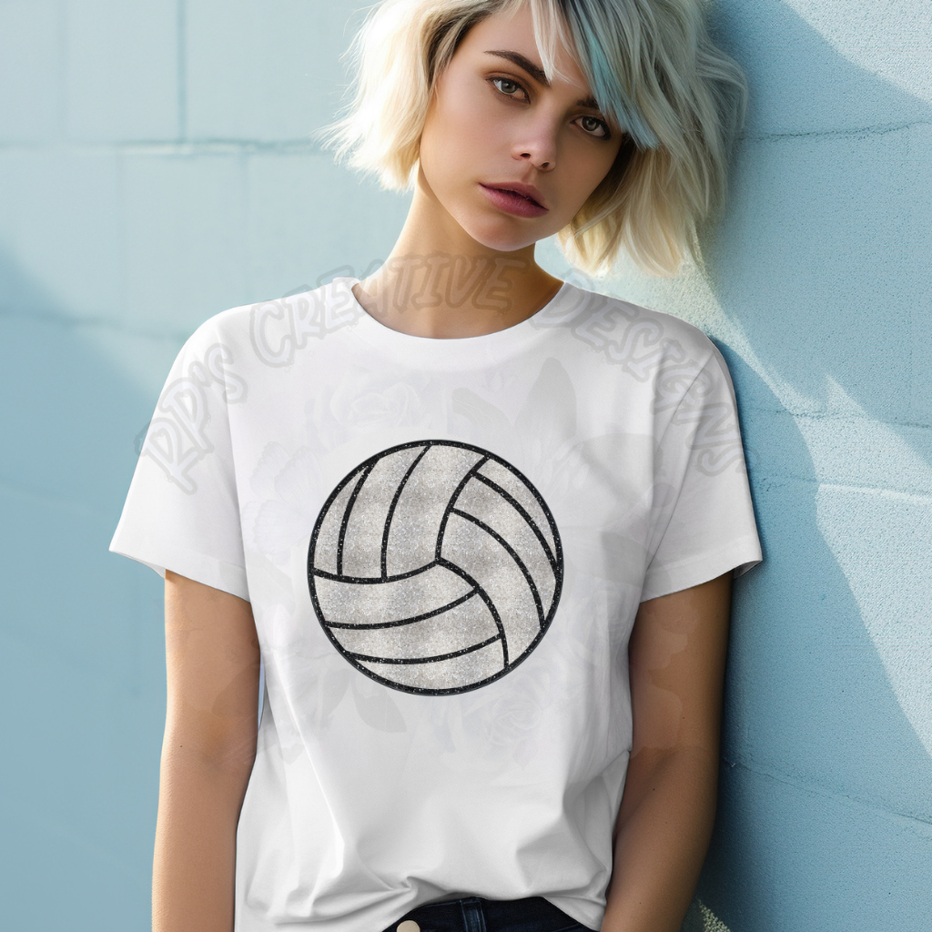 Glitter Volleyball DTF