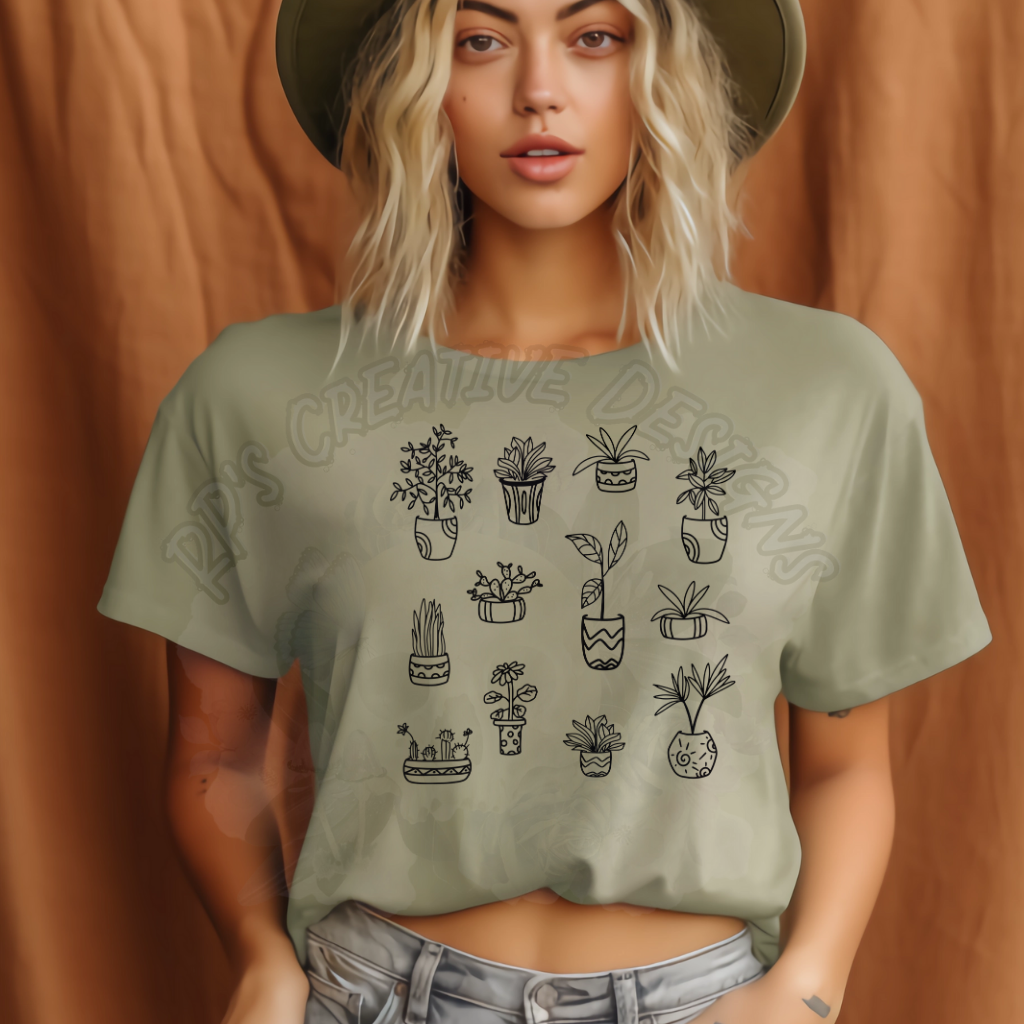 Potted Succulents DTF