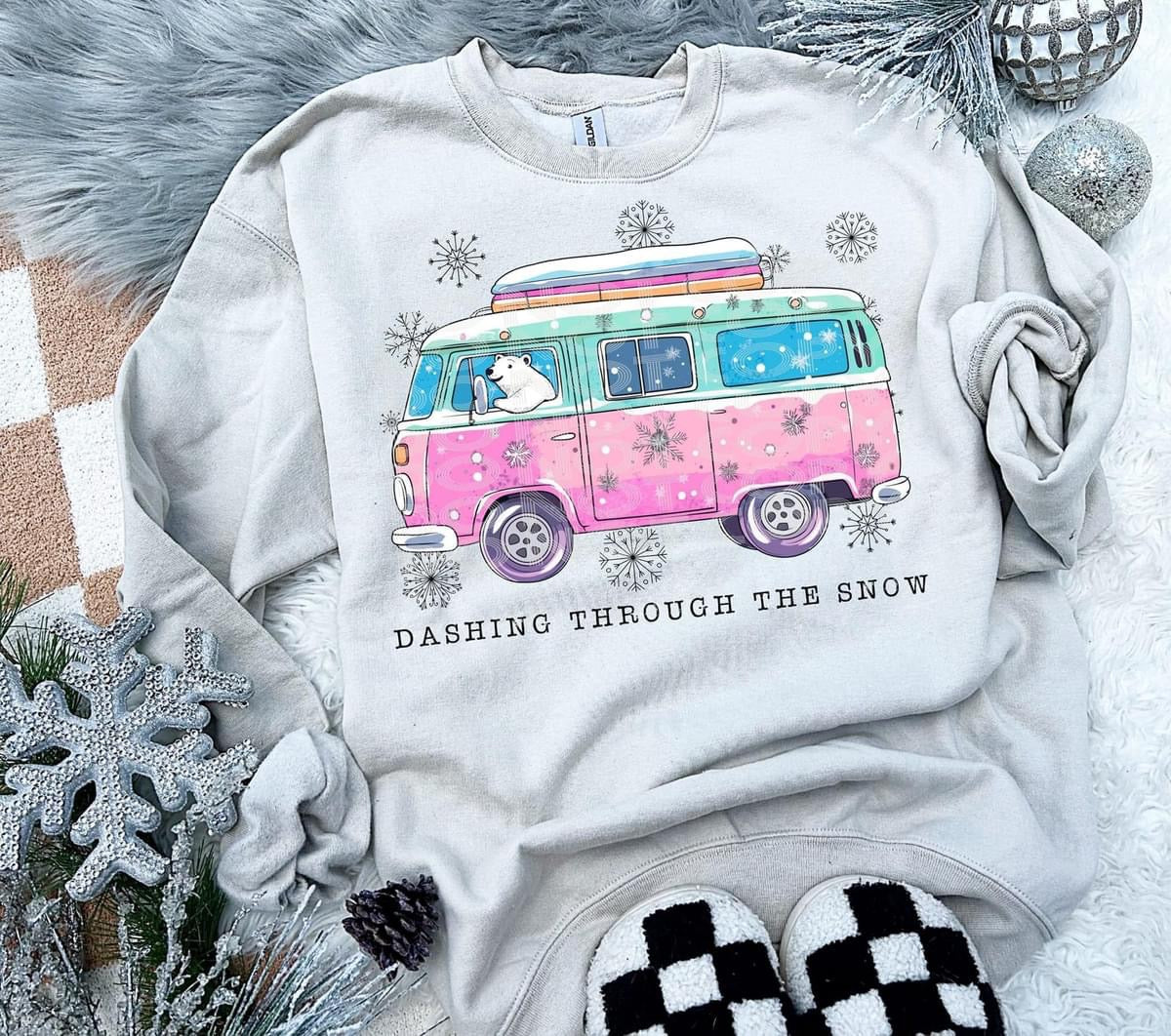 Dashing through the snow DTF