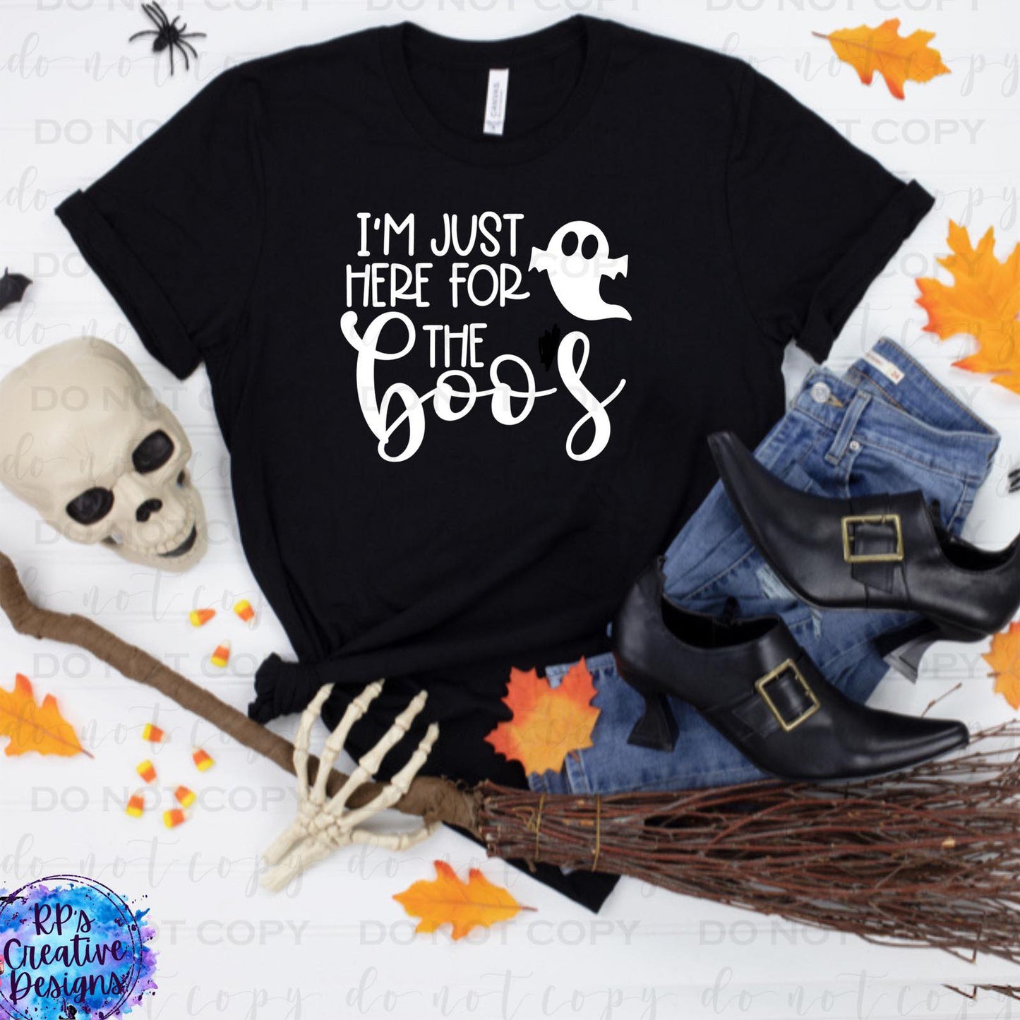I'm Just Here For The Boos Tee WS