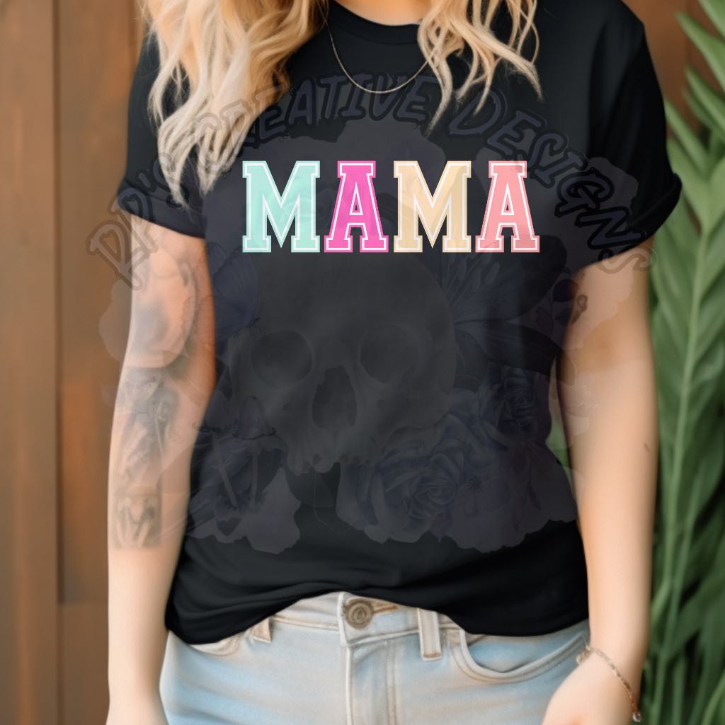 Multicolored mama DTF