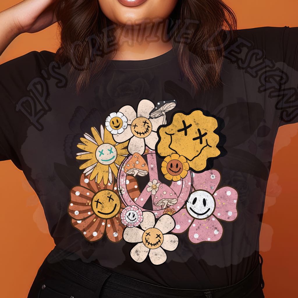 Groovy Flowers DTF