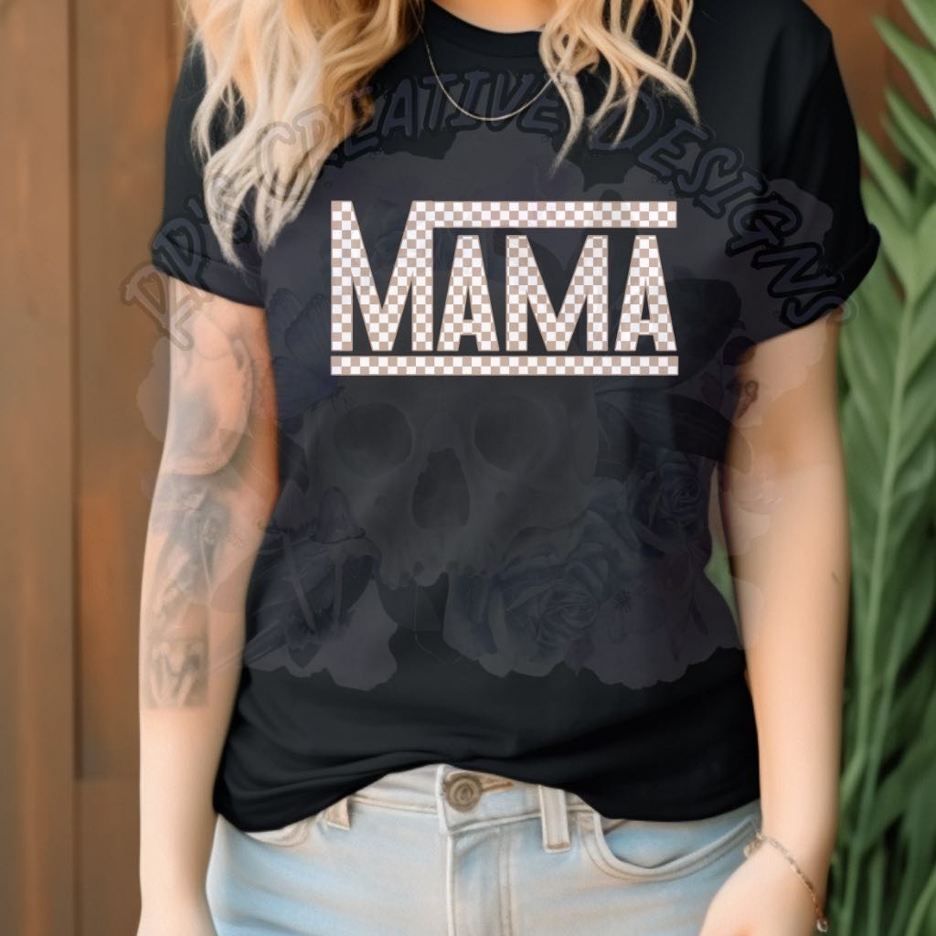 Checkered mama DTF