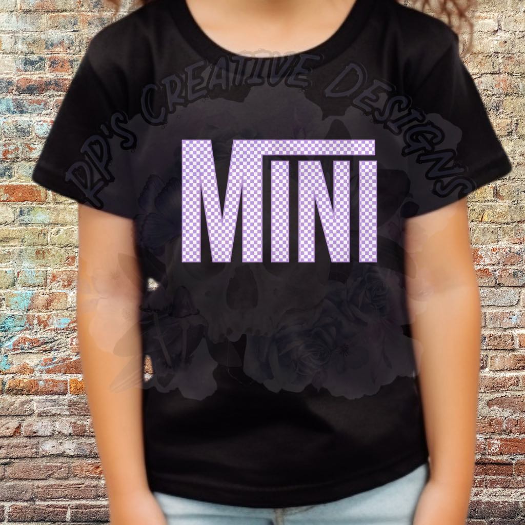 Checkered Mini Purple DTF