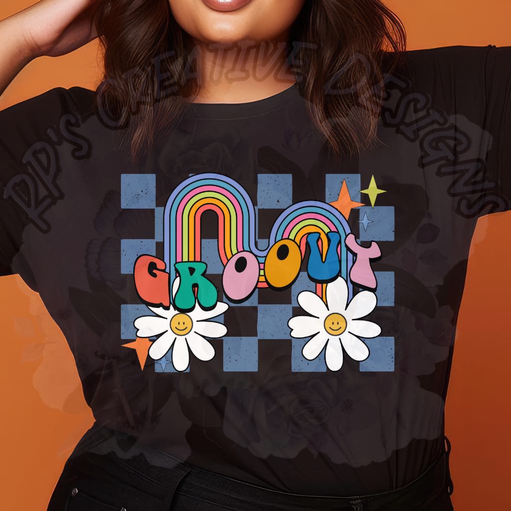 Groovy Rainbow DTF