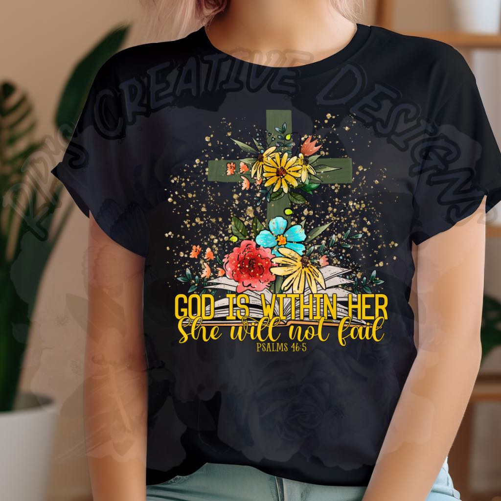 God Is Within Her She Will Not Fail DTF