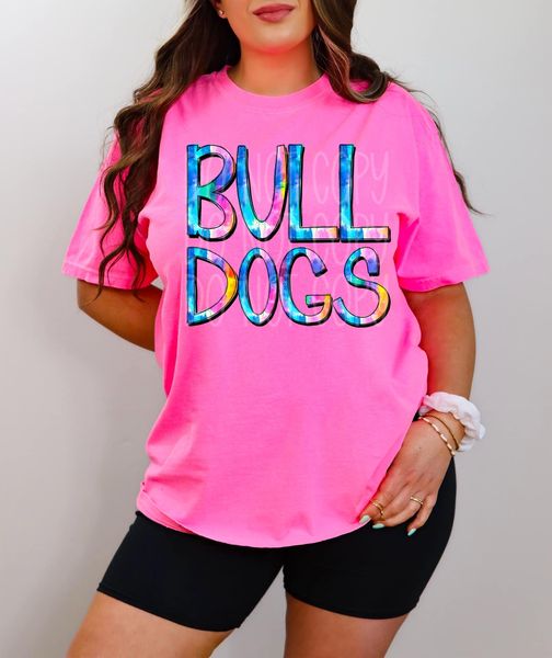 Tie Dye Bulldogs DTF