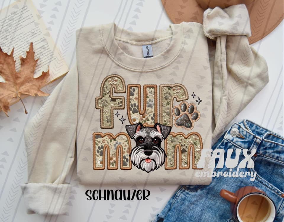 Schnauzer Fur Mom DTF