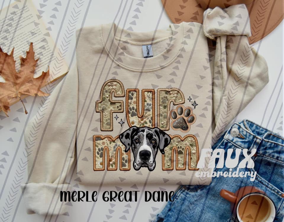 Merle Great Dane Fur Mom DTF