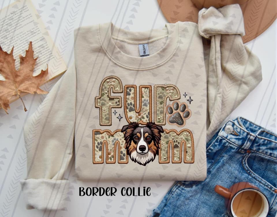 Border Collie Fur Mom DTF