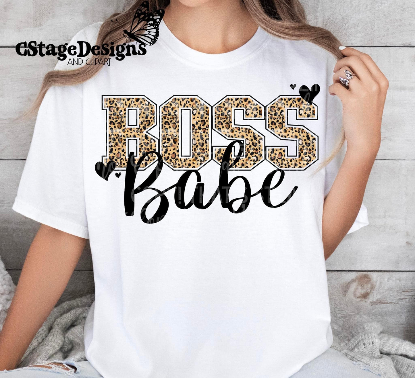 Boss Babe Leopard DTF