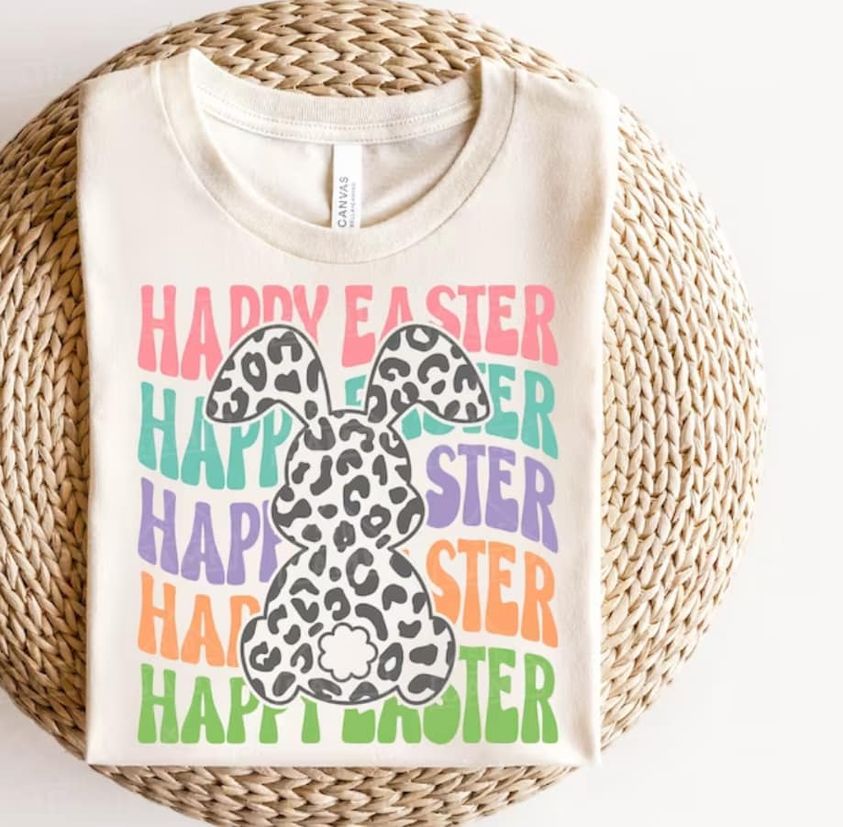 Happy Easter Bunny Stacked DTF