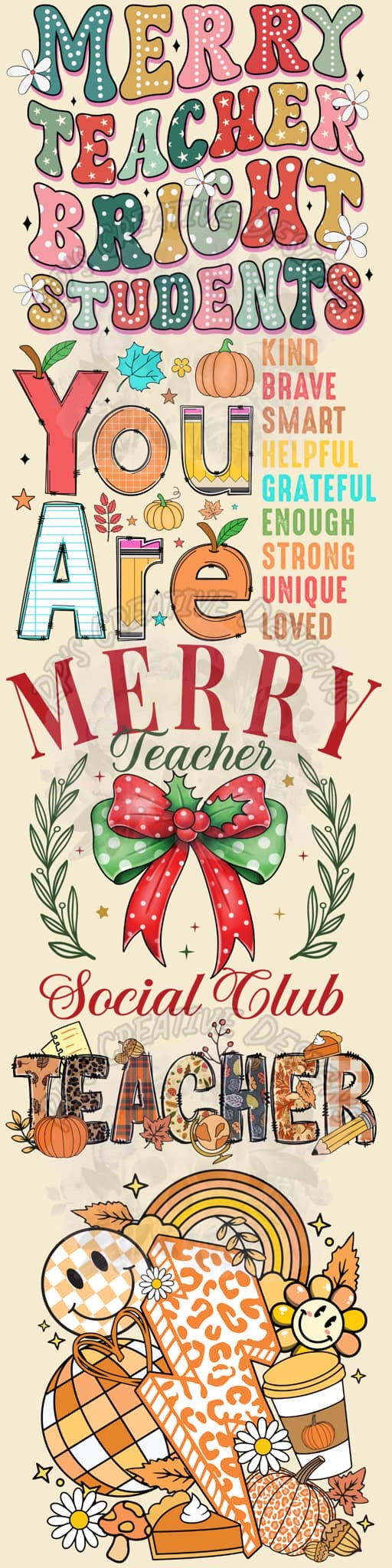 Merry Teacher PREMEADE GANG
