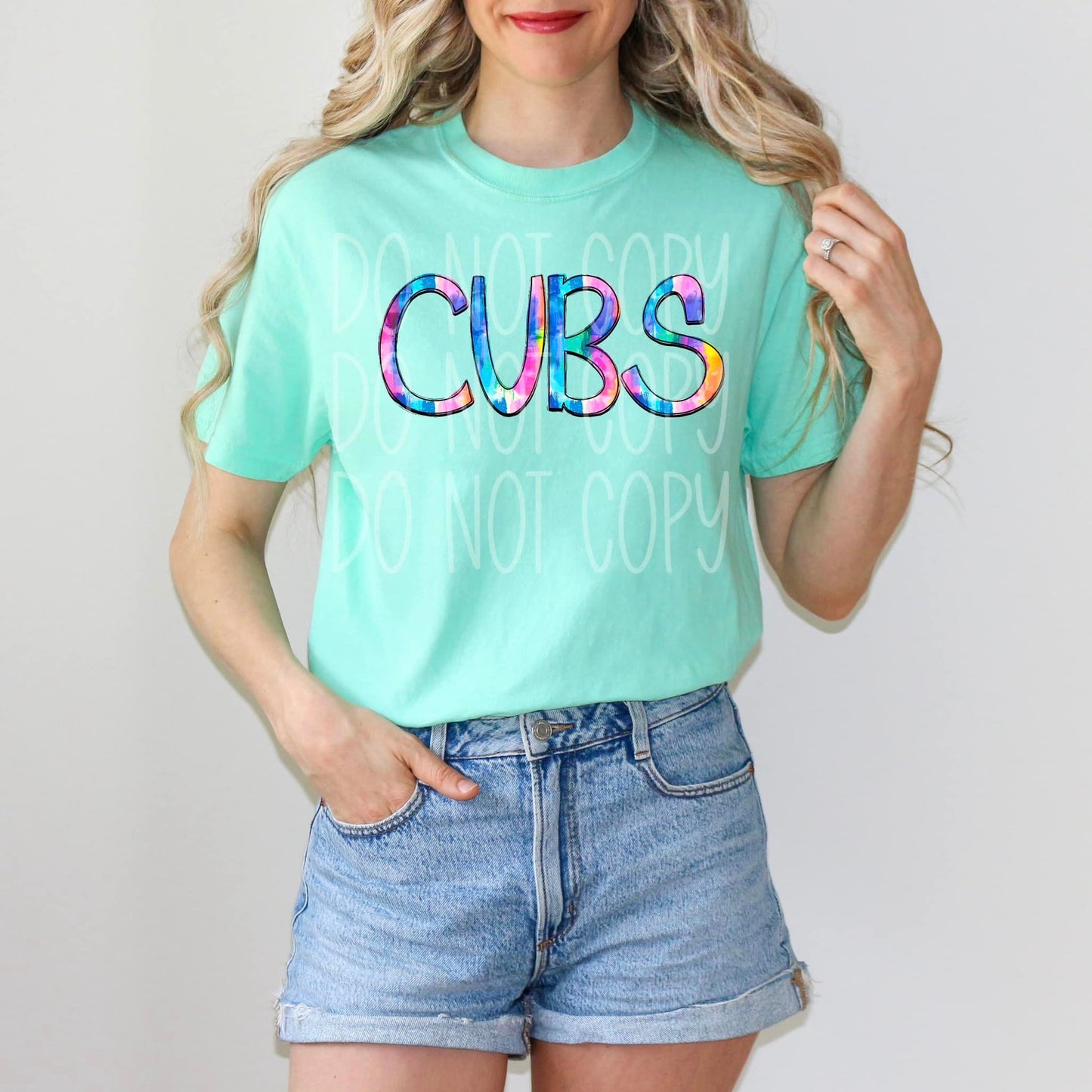 Tie Dye Cubs DTF