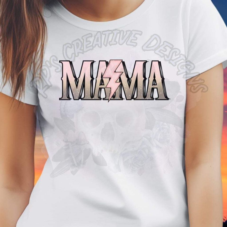 Mama Lightning Bolt DTF