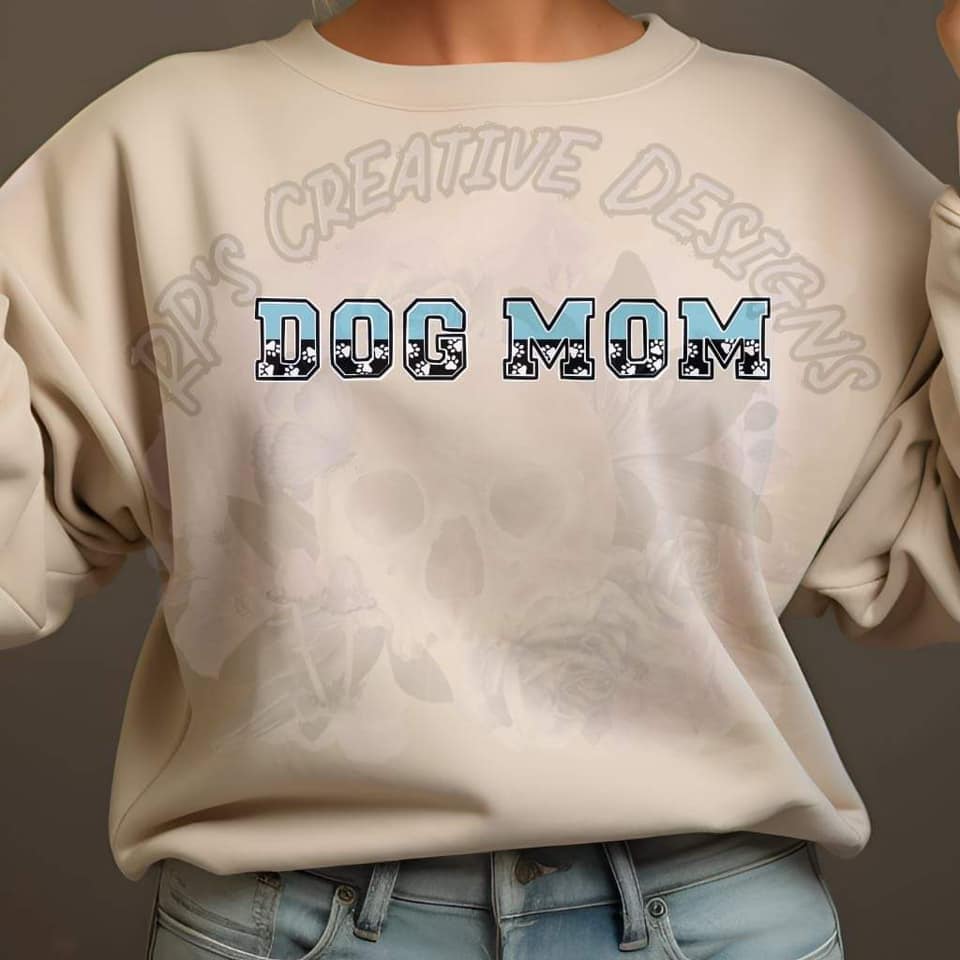 Dog Mom Paw Print DTF