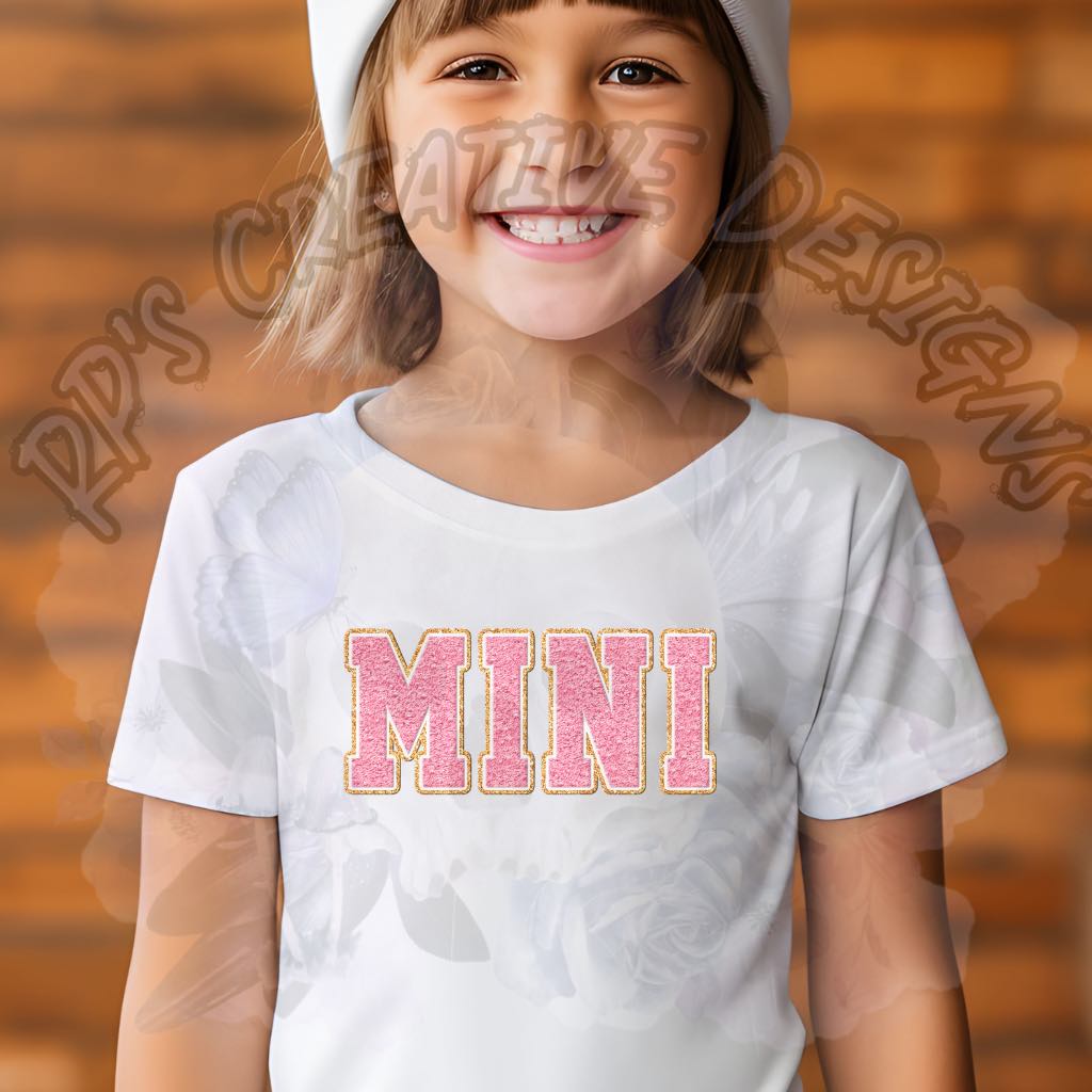 Mini Pink Chenille DTF