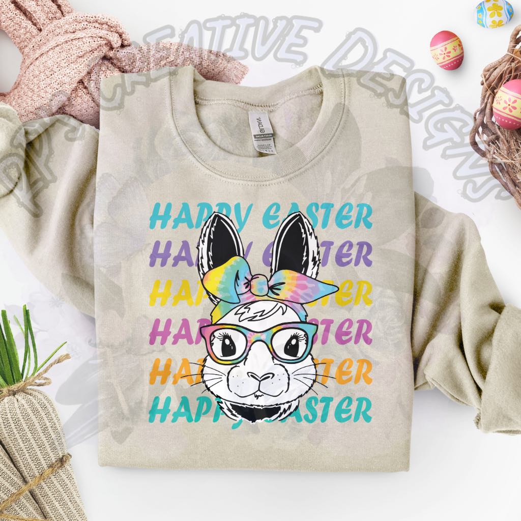 Happy Easter Bunny DTF