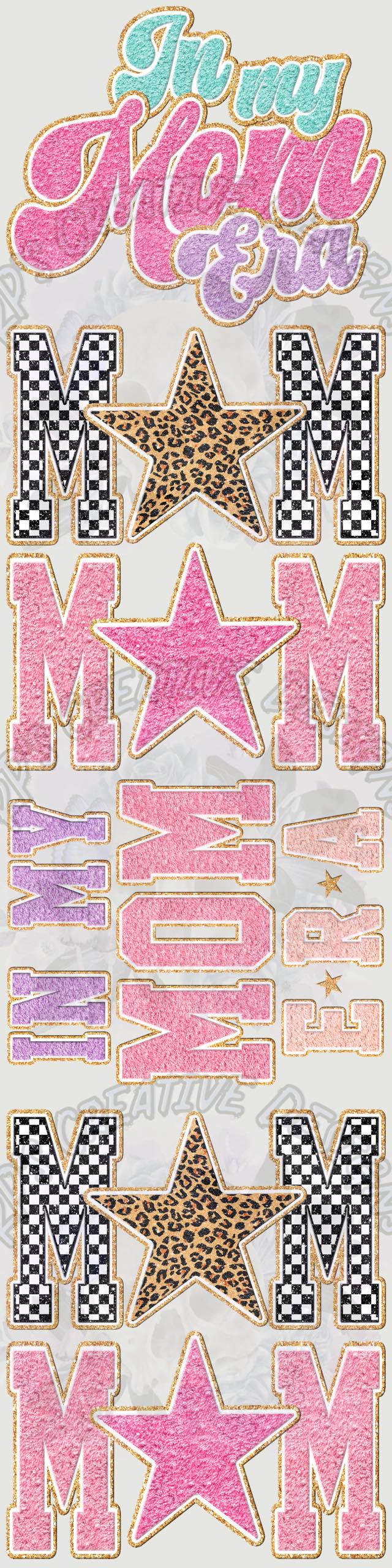 In My Mom Era Chenille Gang Sheet