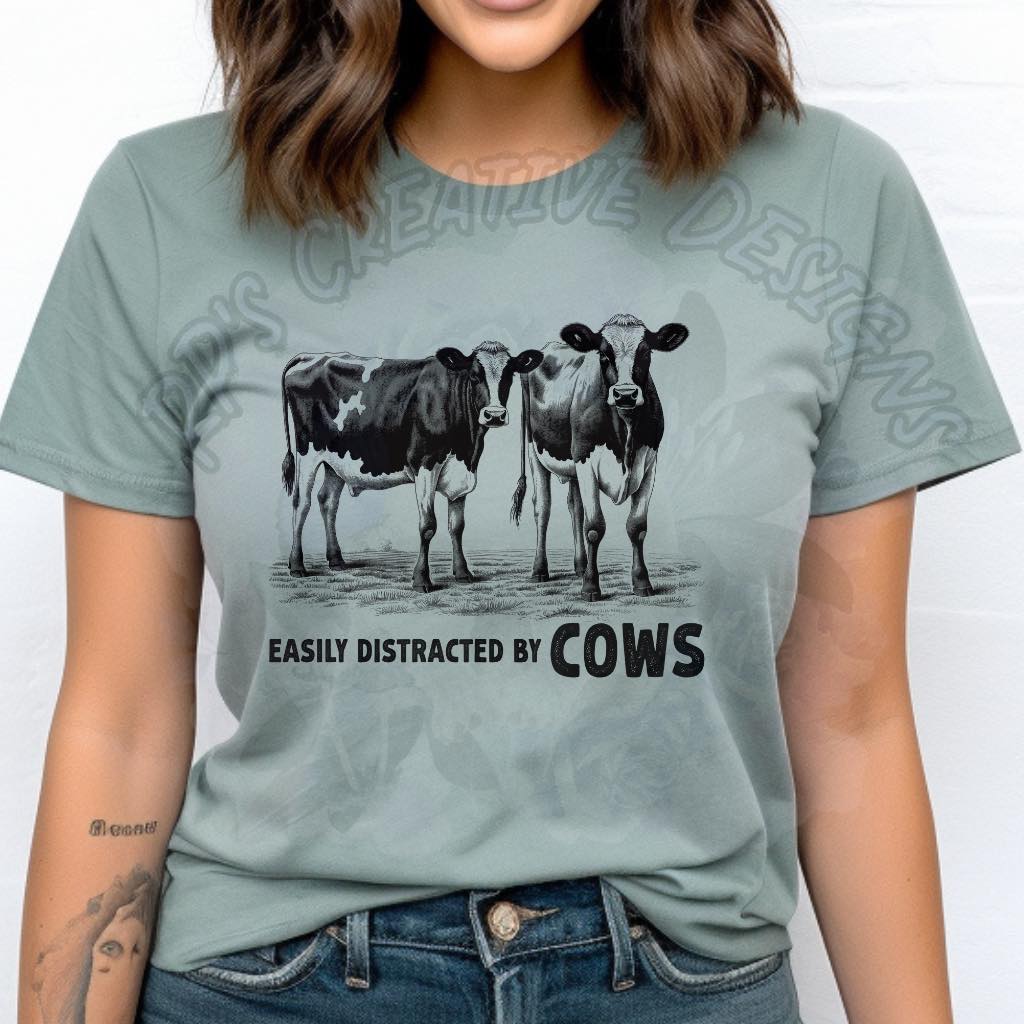 Distracted by Cows DTF