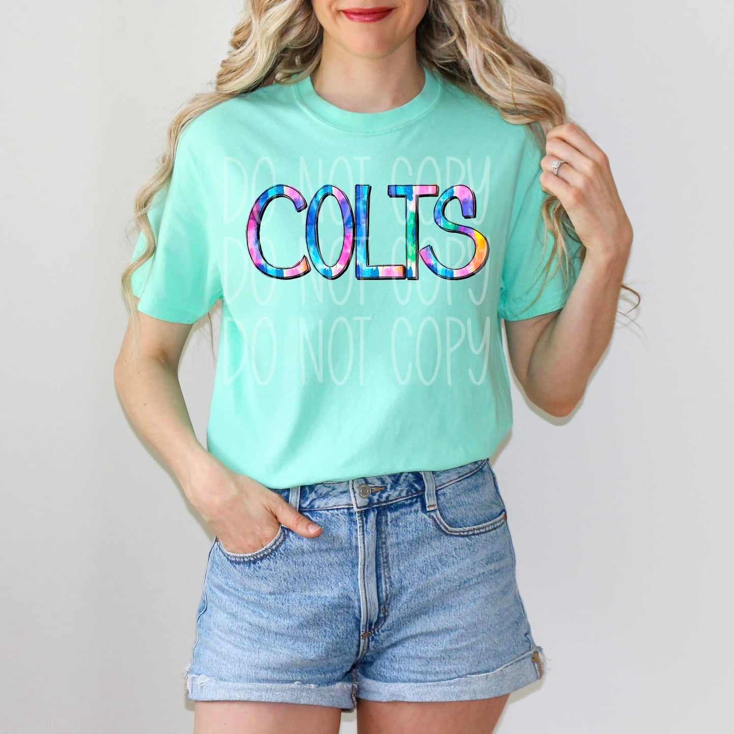 Tie Dye Colts DTF