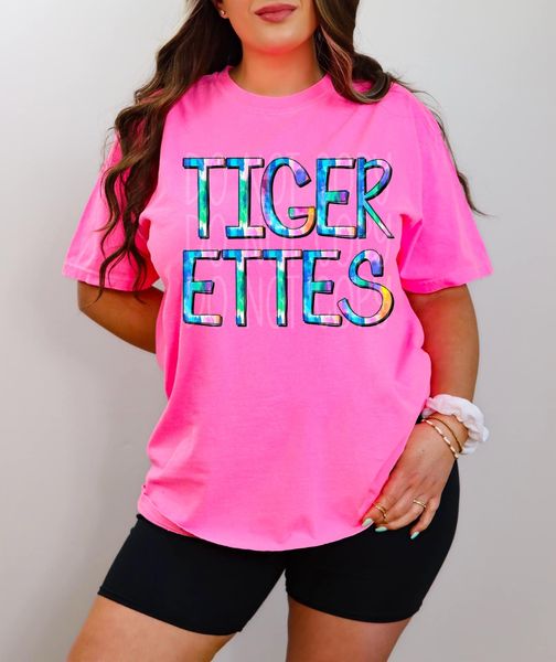 Tie Dye Tigerettes DTF