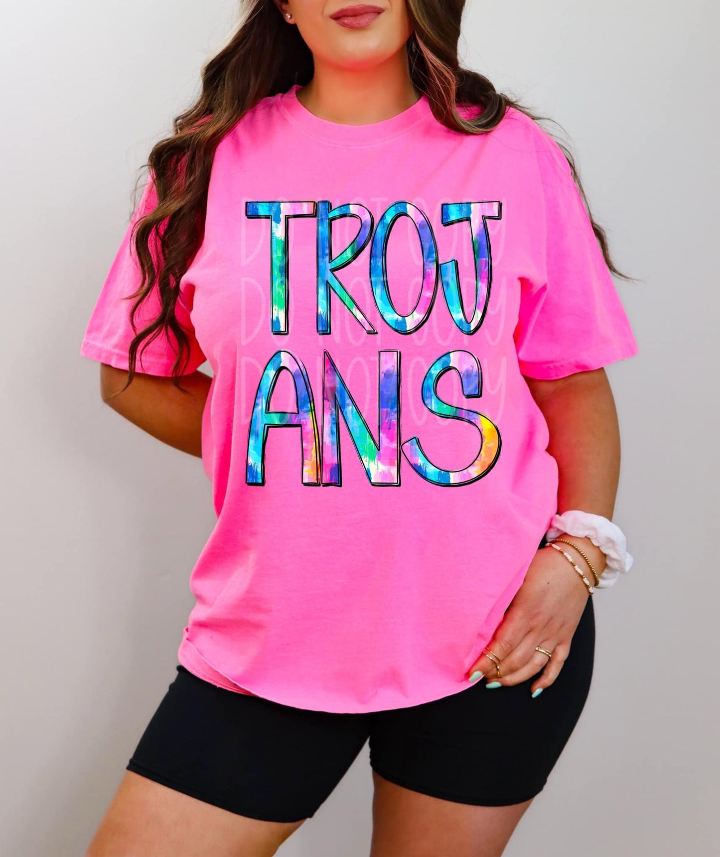 Tie Dye Trojans DTF
