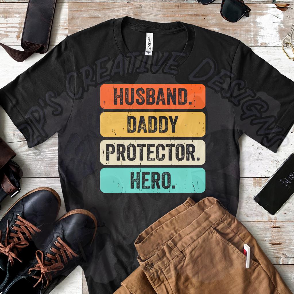 Husband Daddy Protector Hero DTF