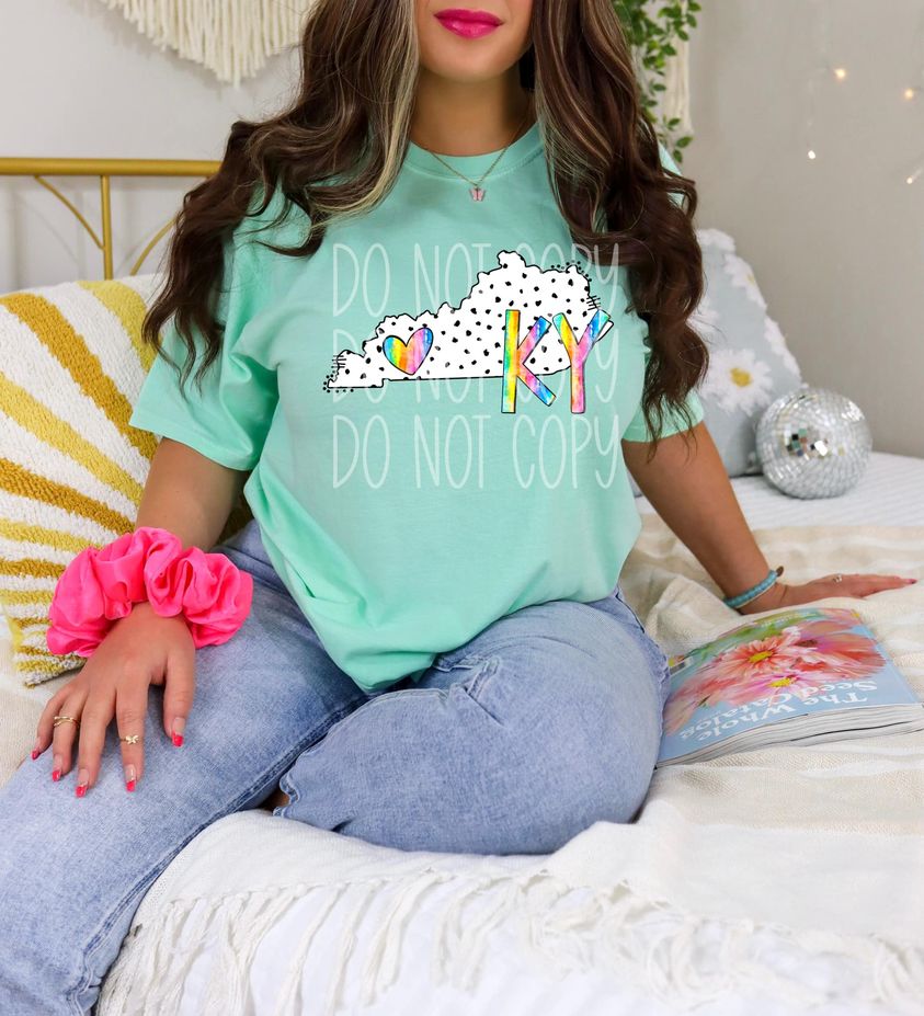 Spotted Tie Dye States DTF