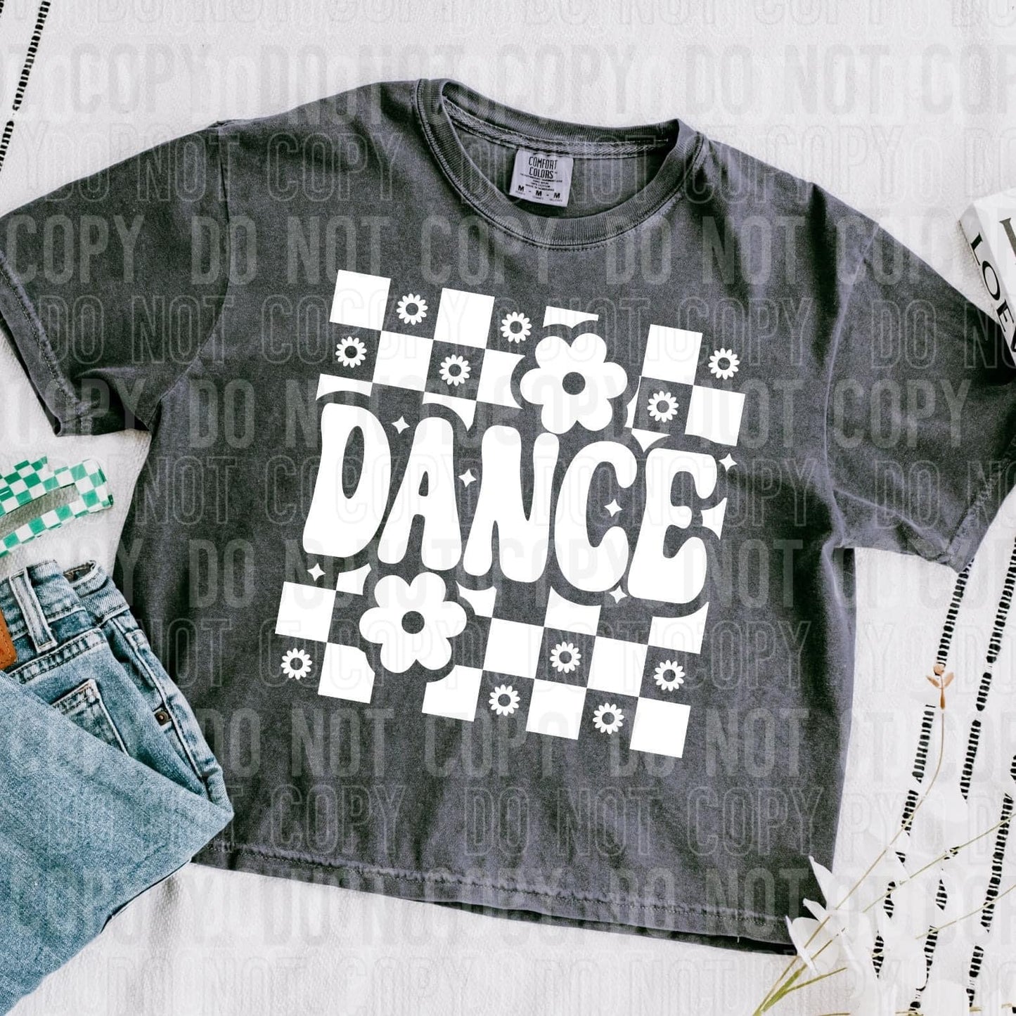 Dance White Font DTF