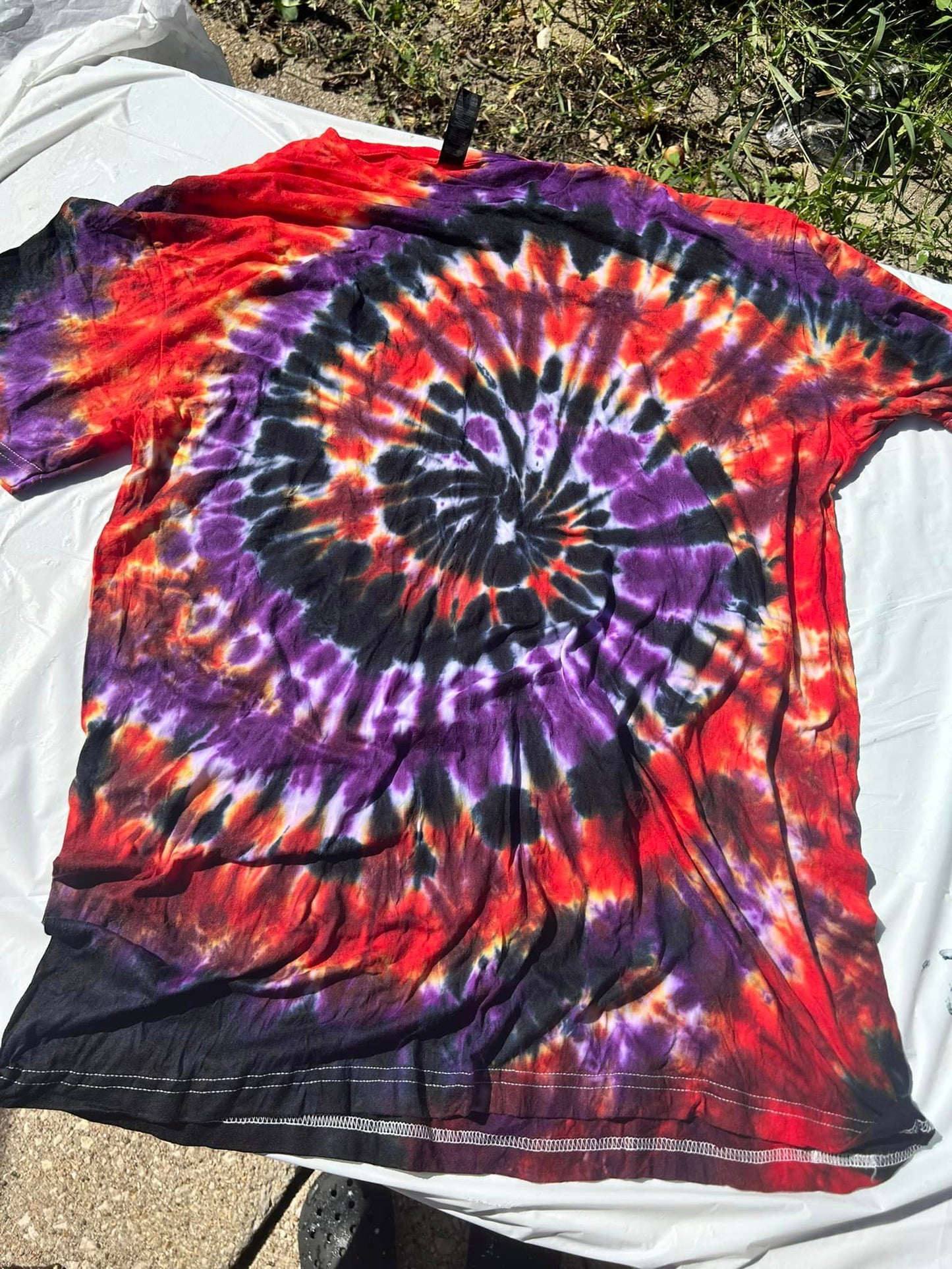 Halloween Spiral Tie Dye