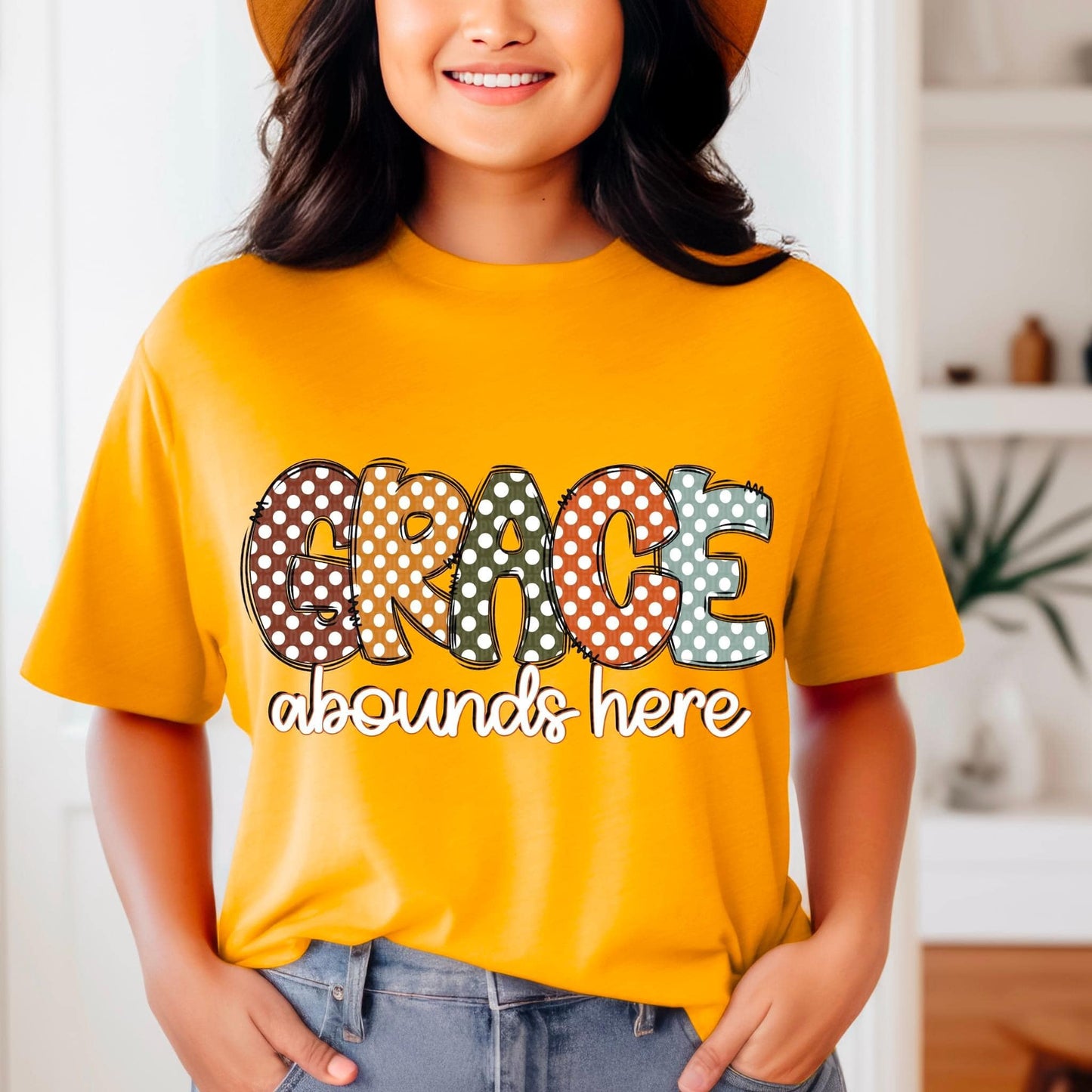 Grace Abounds Here DTF