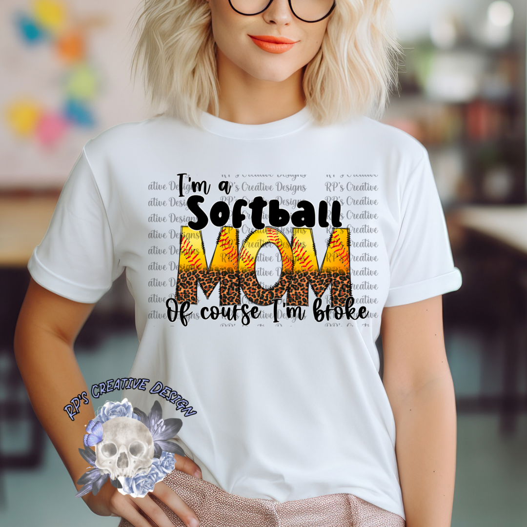 Broke Softball Mom DTF