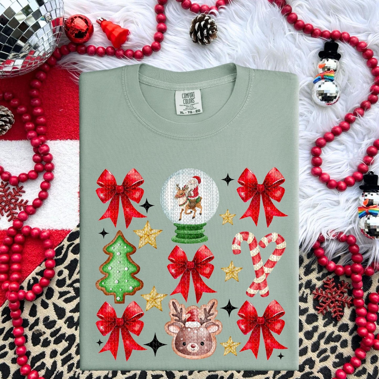 Christmas classic & ribbons DTF