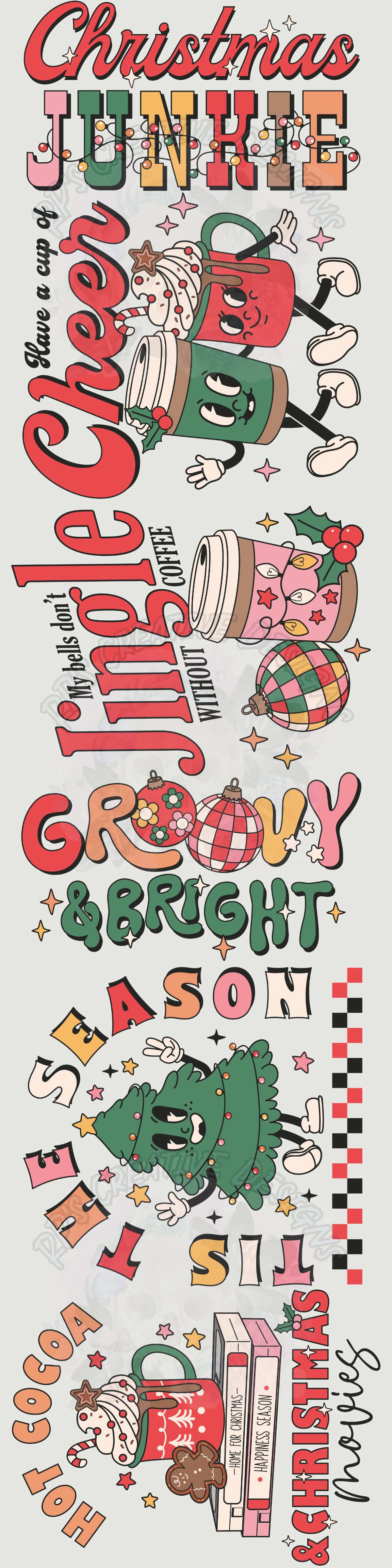 Retro Christmas V.2 Gang Sheet