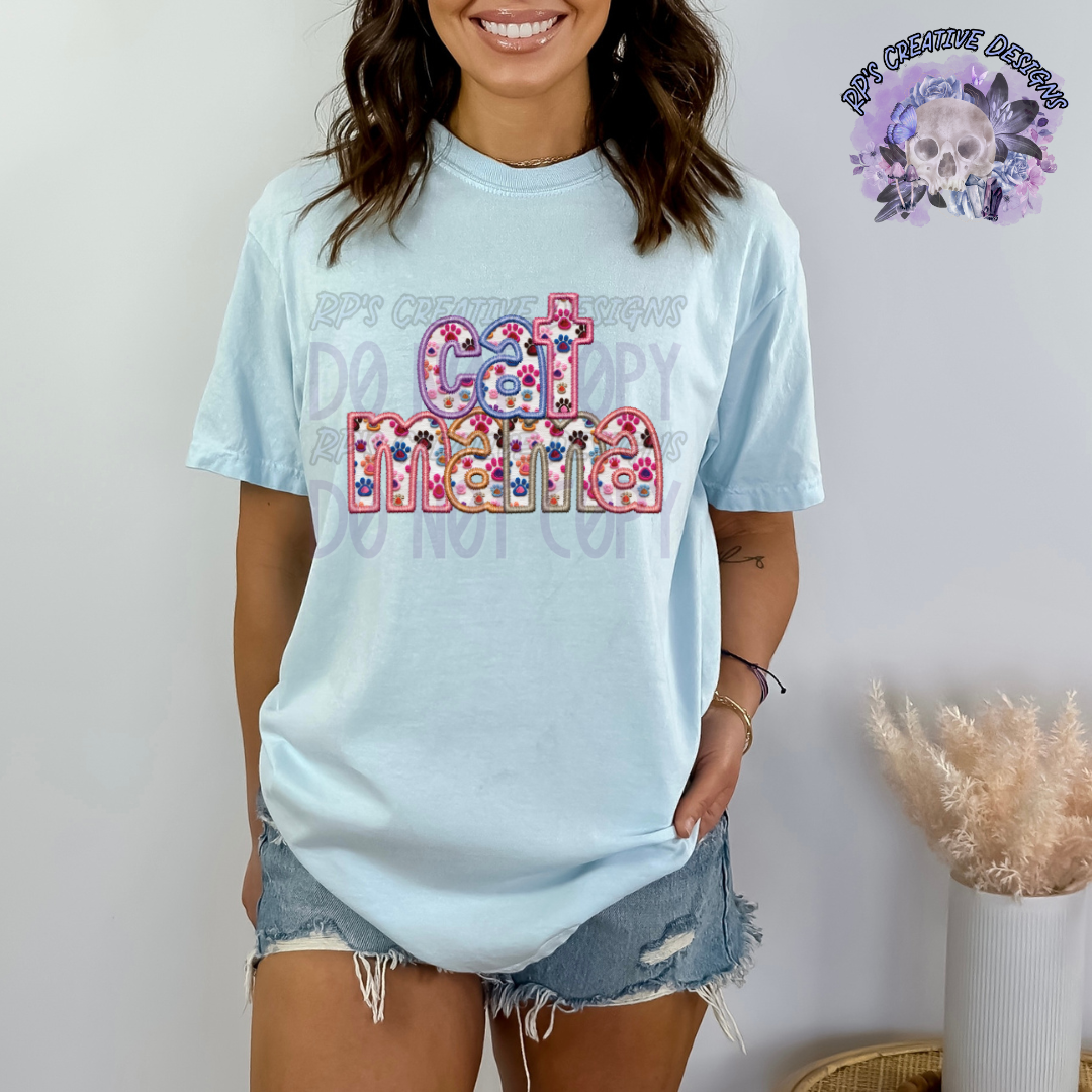 Paw Print Cat Mama DTF