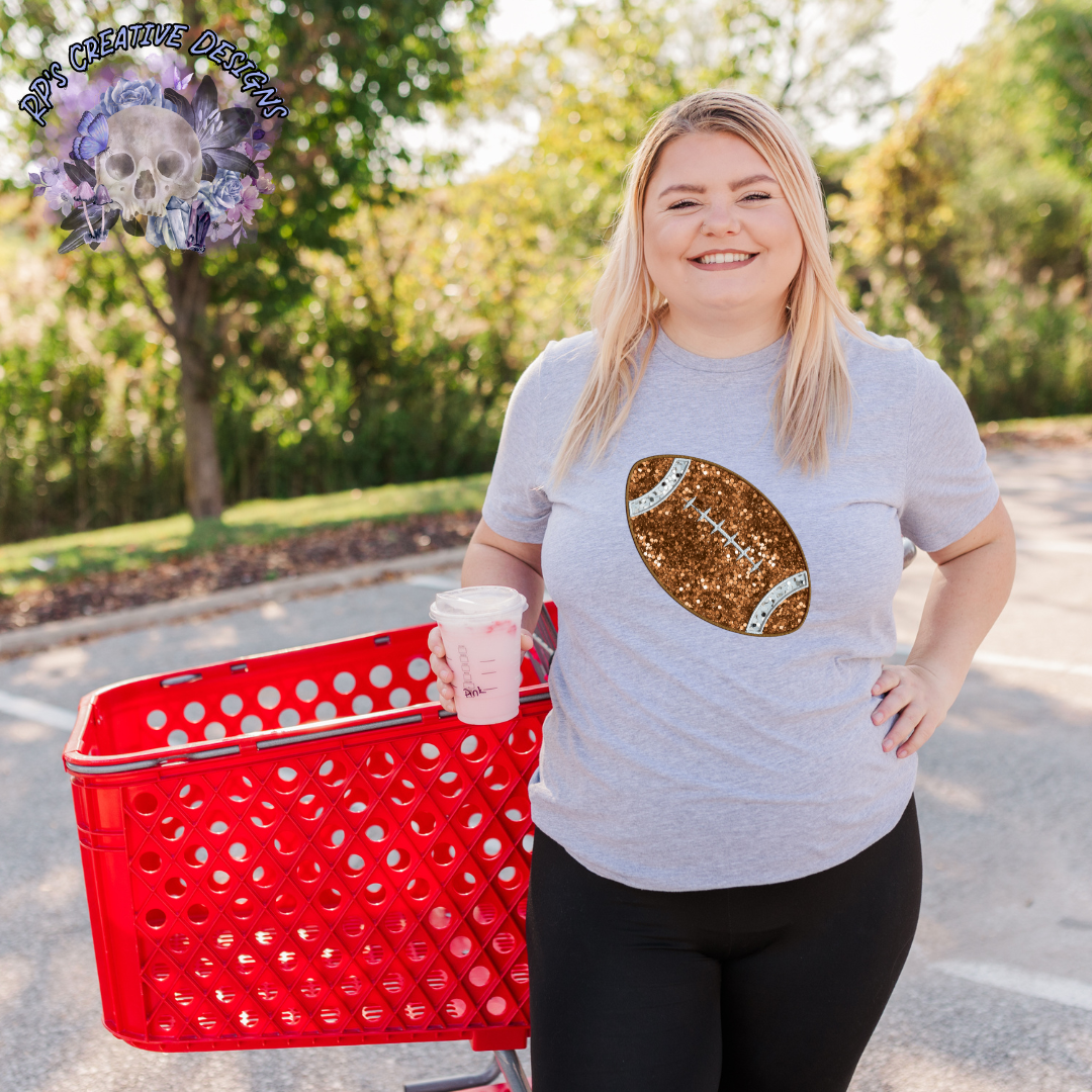 Football Faux Sequin DTF