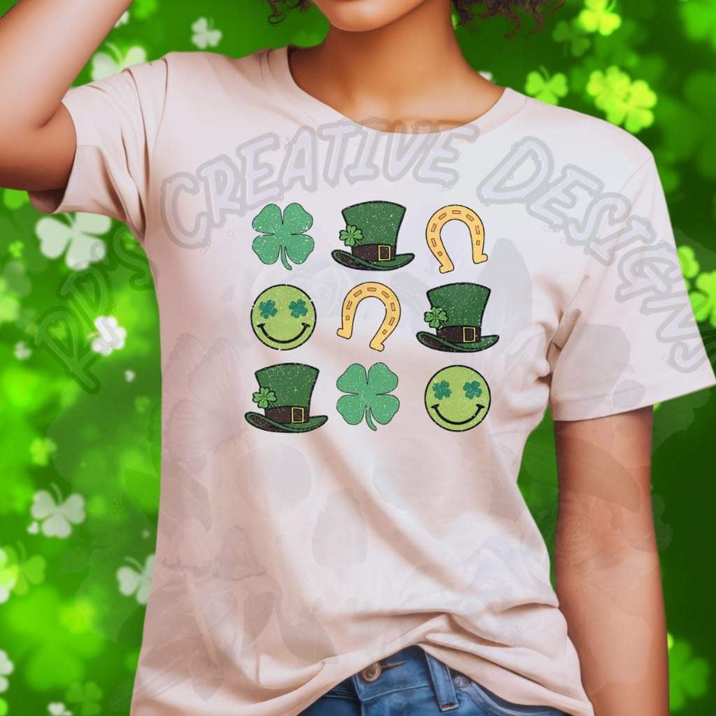 Shamrock Horse Shoe DTF