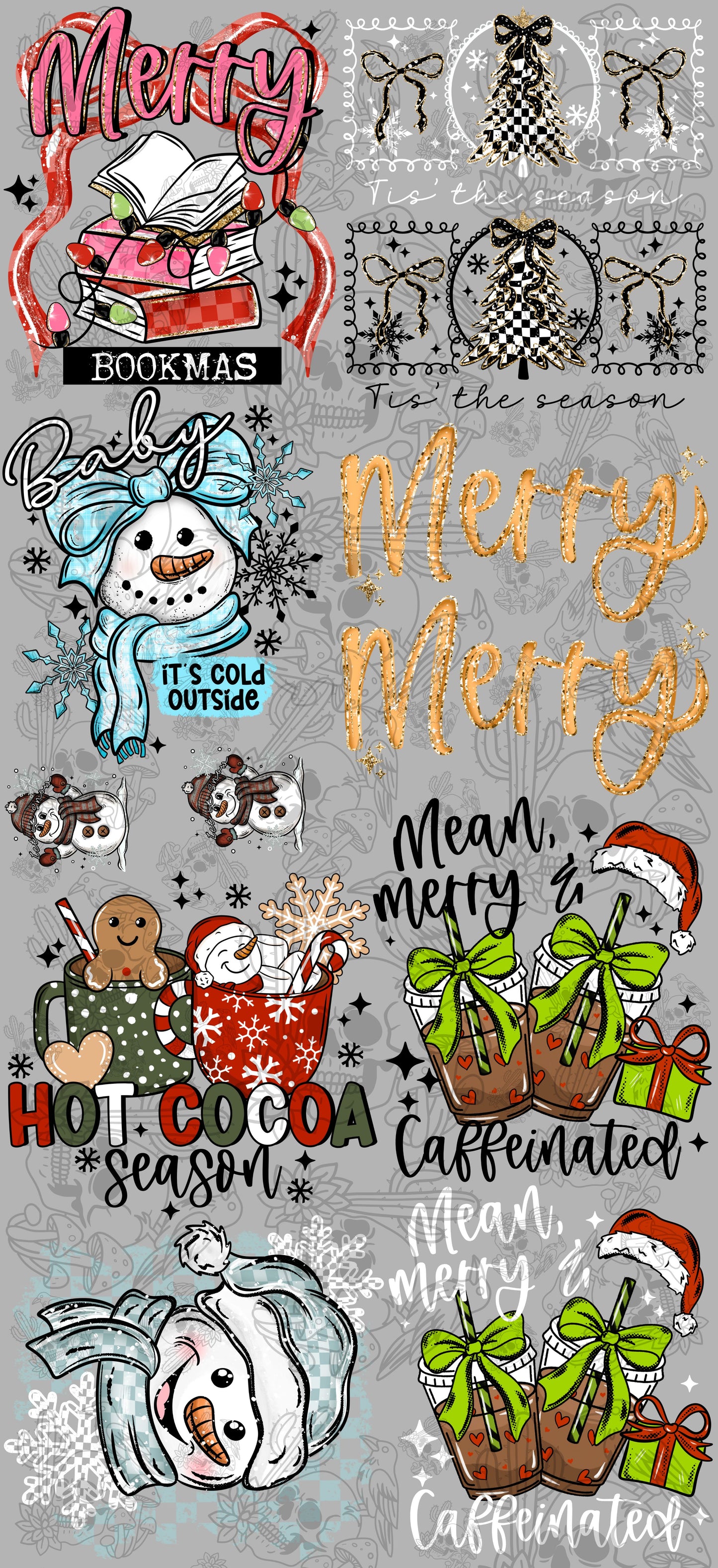 Christmas CSC Gang #1 22X48 gang sheet