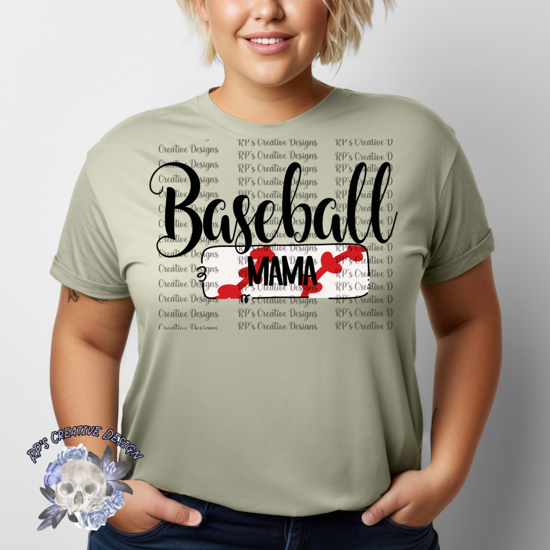 Baseball Mama Tag DTF