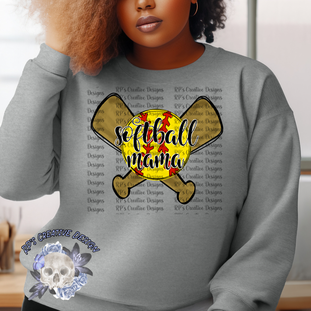 Softball Mama Bat DTF