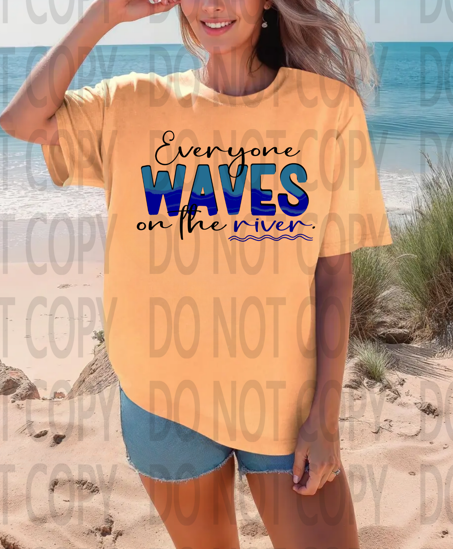 Everyone Waves At On The River DTF