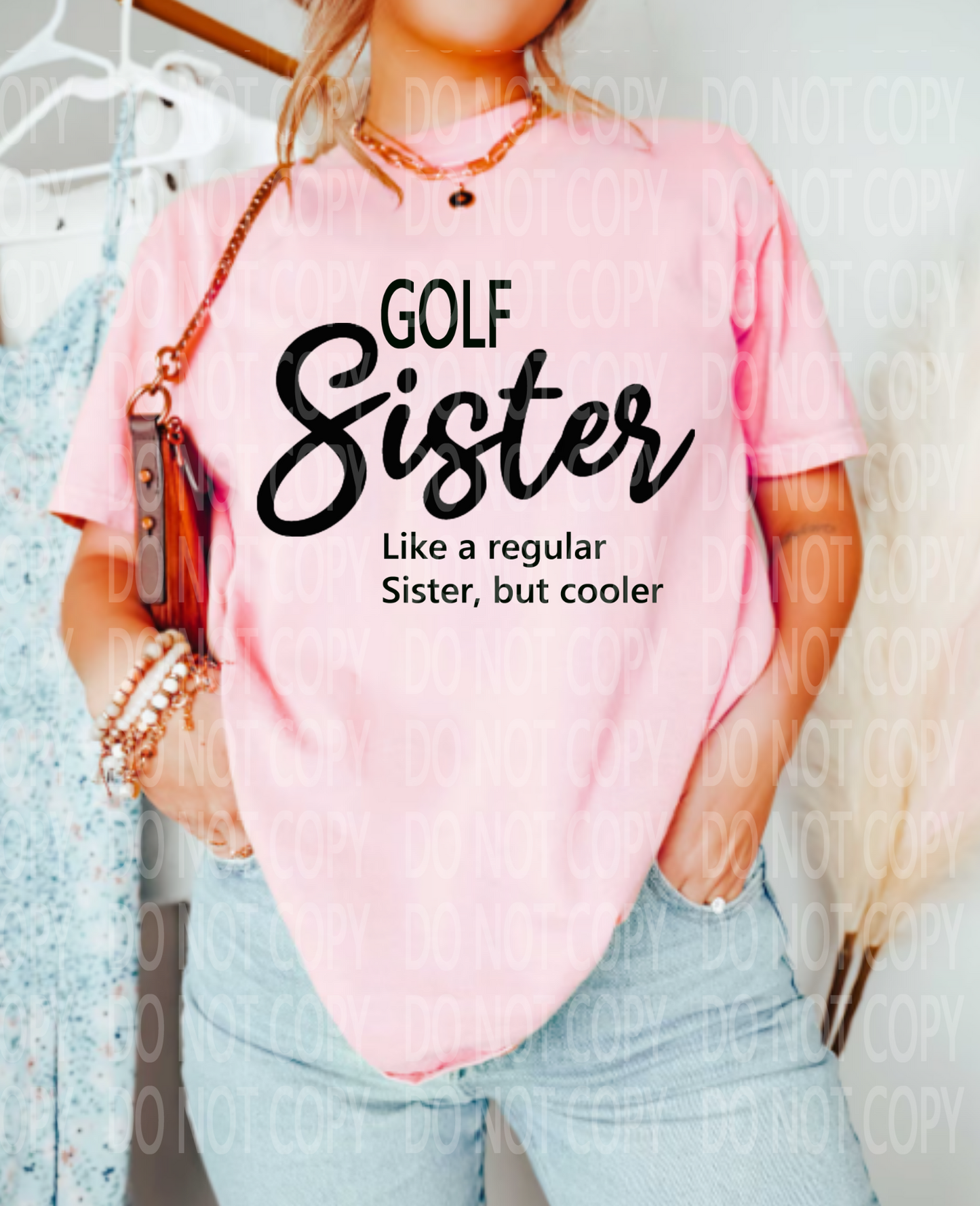 Golf Sister Black Or White DTF