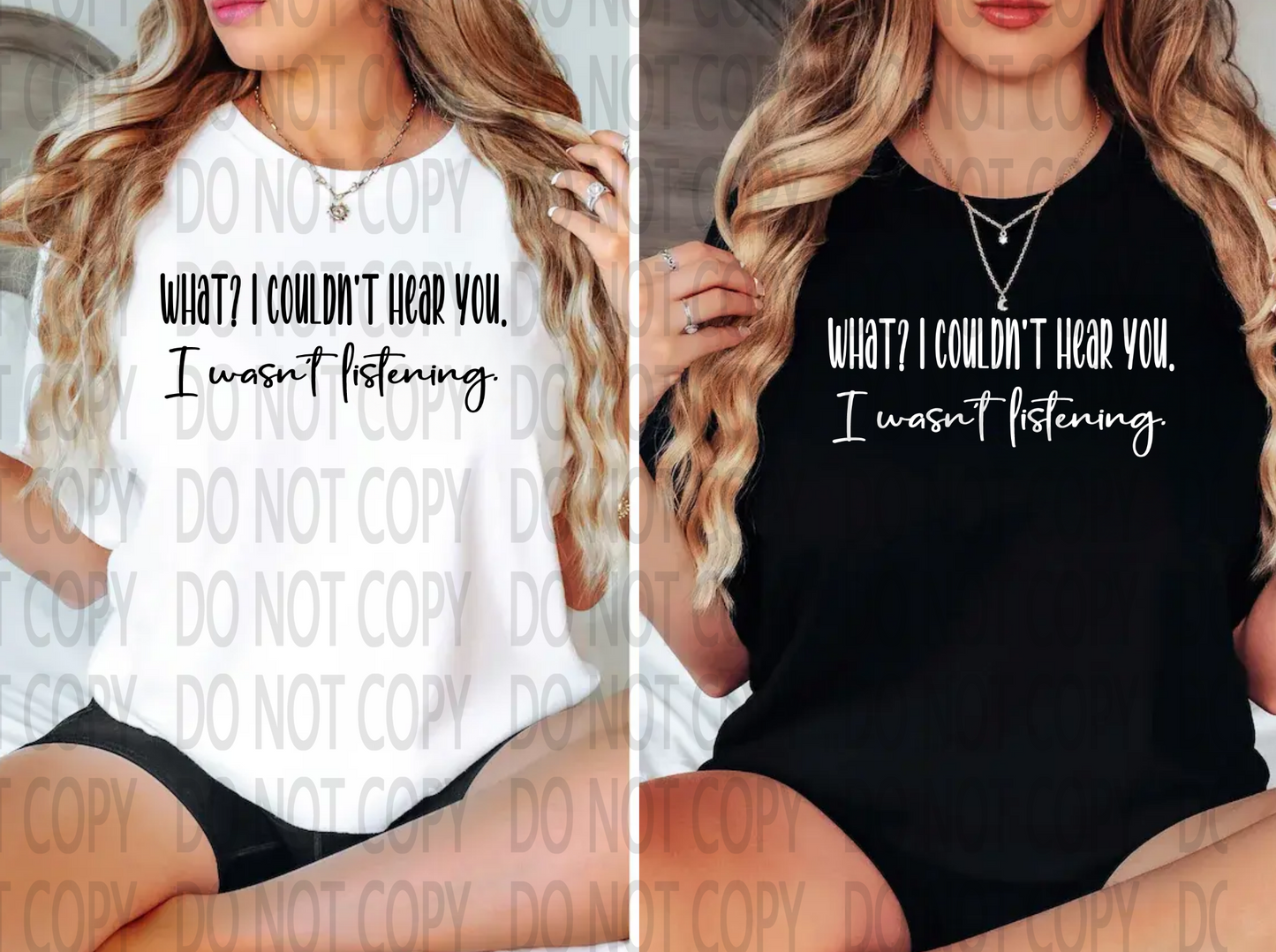 I Don't F'ing Care White Or Black DTF