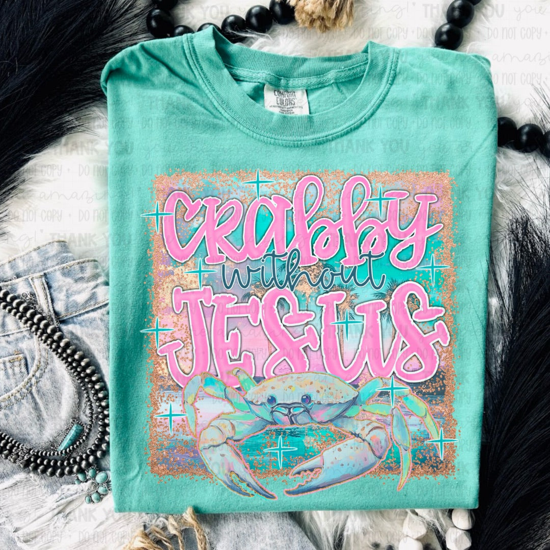 Crabby Without Jesus DTF