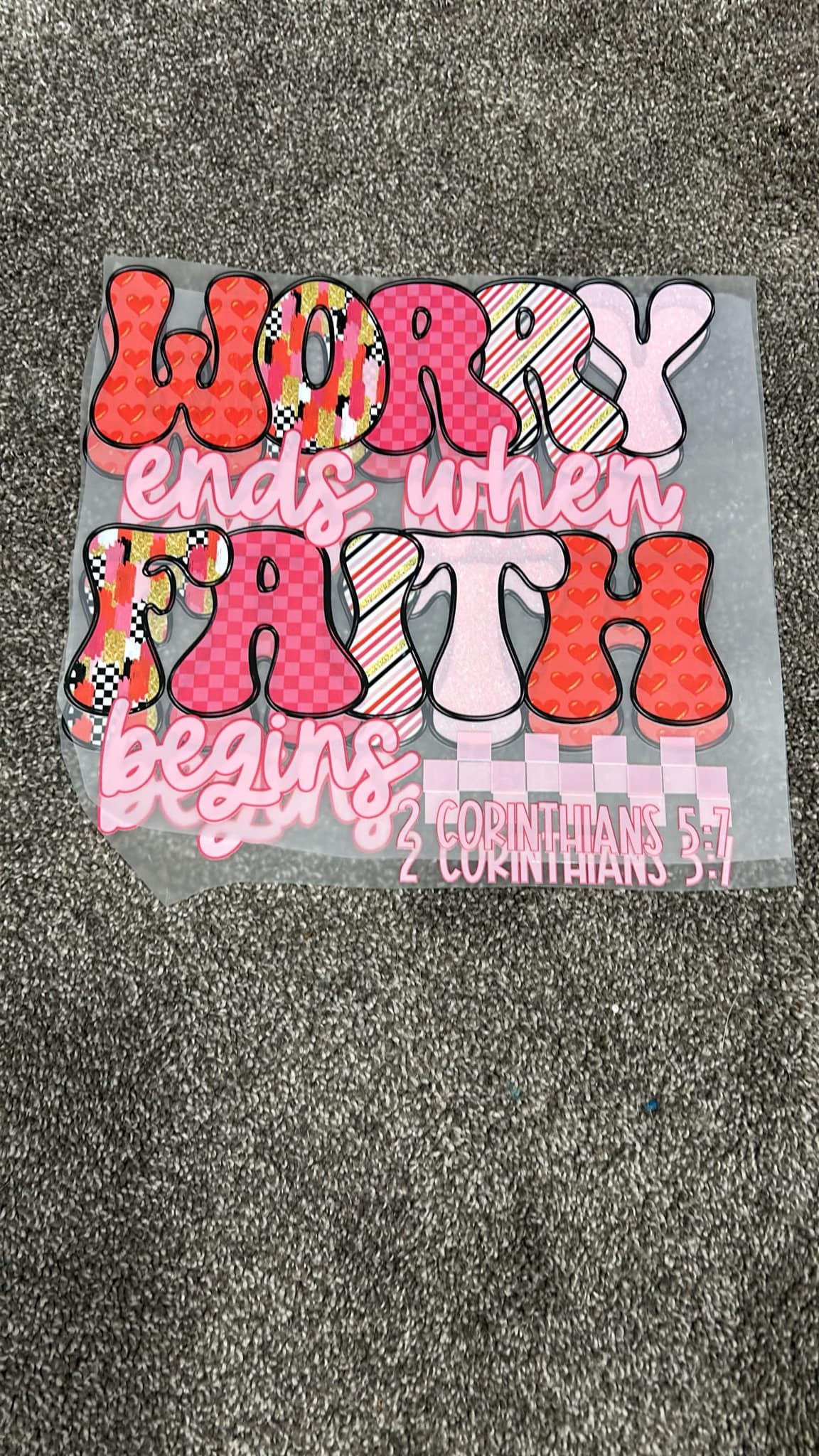 Worry end when Faith begins