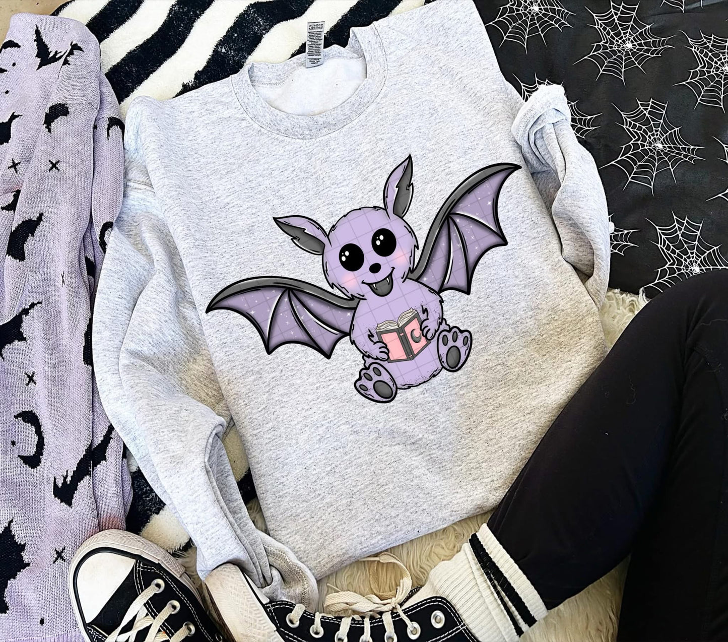 Bookish Bat DTF